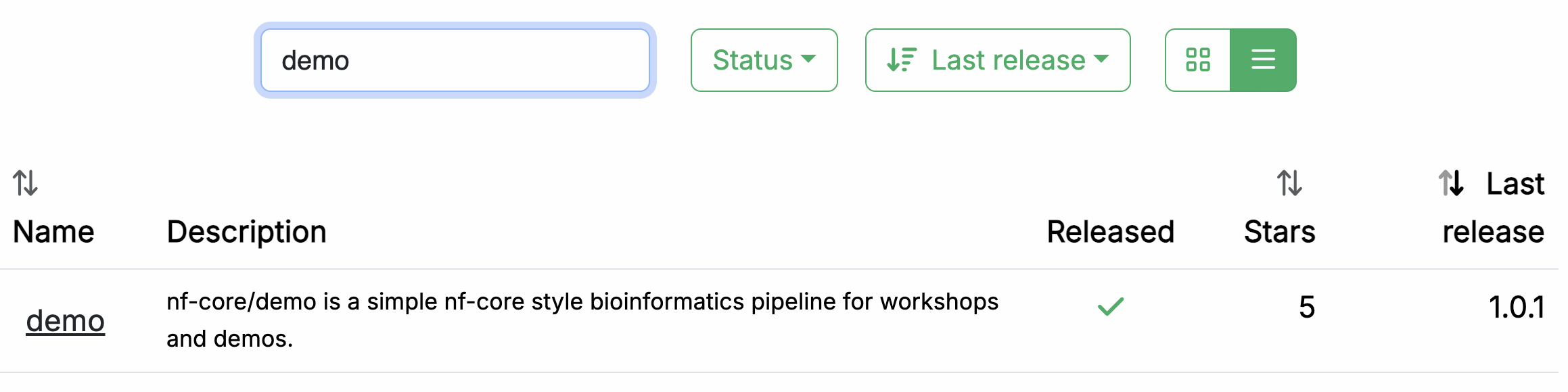 risultati della ricerca
