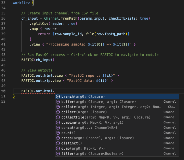 Autouzupełnianie operatorów kanałów